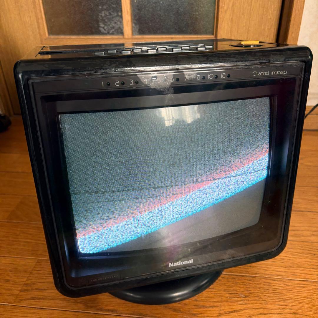 National レトロ ブラウン管テレビ TH11-S29 85年製 当時物 - メルカリ