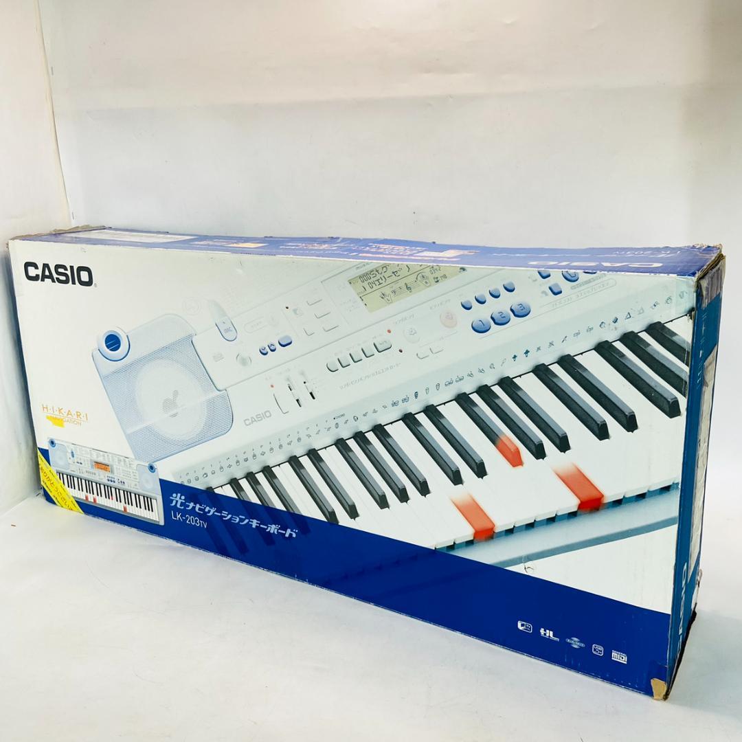 動作品！ カシオ LK-203TV 光ナビゲーションキーボード - メルカリ