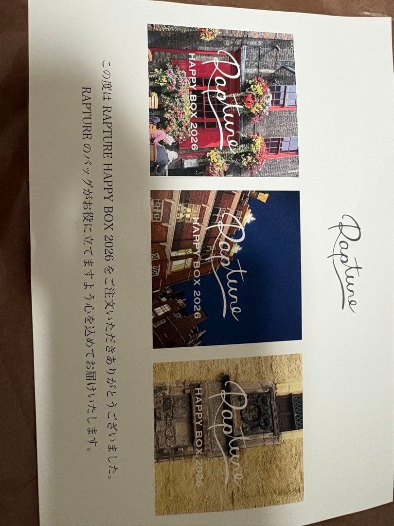 専用　rapture 2026福袋　抜き取りなし 2026年福袋（通常Ver）