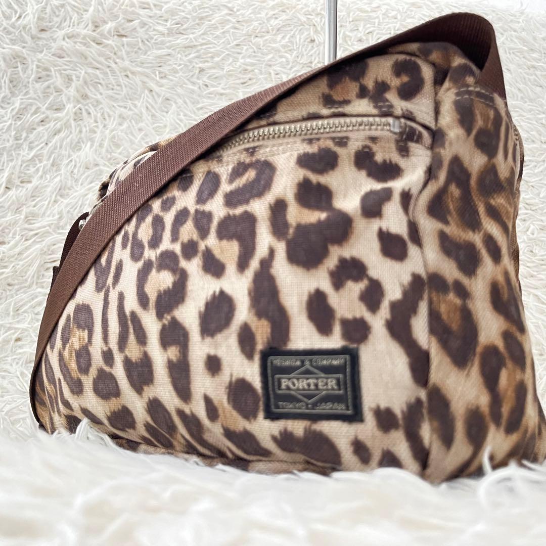 希少廃盤】ヘッドポーター レオパード ヒョウ柄 ショルダーバッグ ユニ