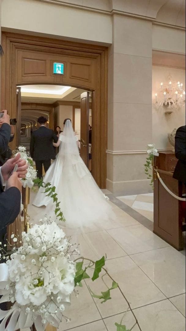 タカミブライダル] ロングベール OW-LイタリアンチュールCVT001