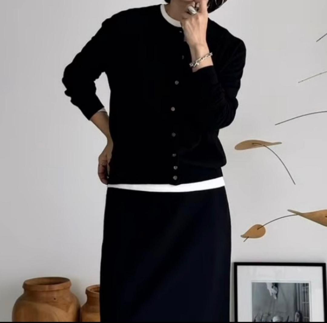 Y*i様 最終値下argue90’ リバーシブルカーディガン　ウール　ブラックサ ADRER（アドラー） カーディガン BOUCLE SHAGGY KNIT REVERSIBLE