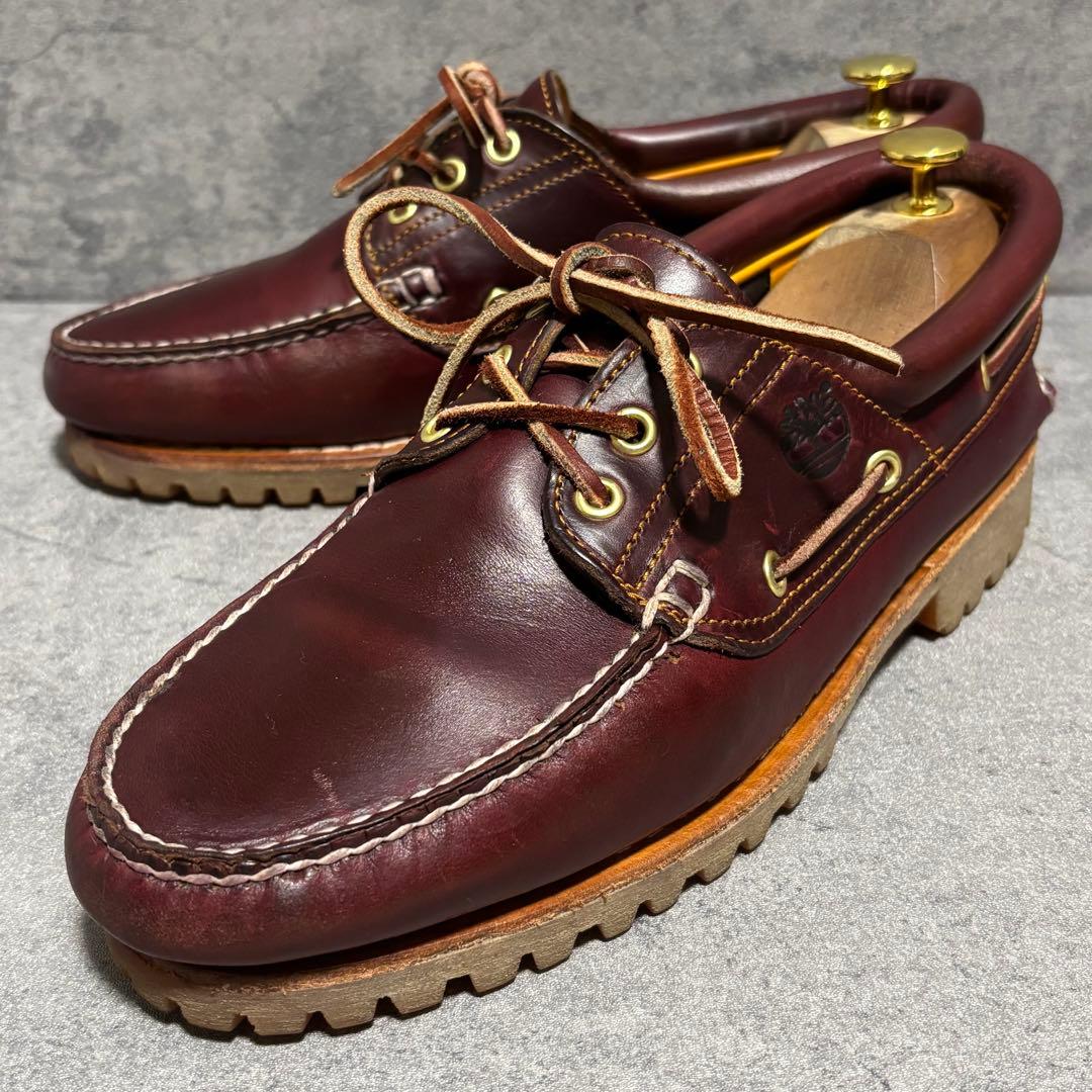 未使用級　ティンバーランド　3eye モカシン　バーガンディ　2024 Timberland（ティンバーランド） 3 Eye Classic Lug Burgundy 050009