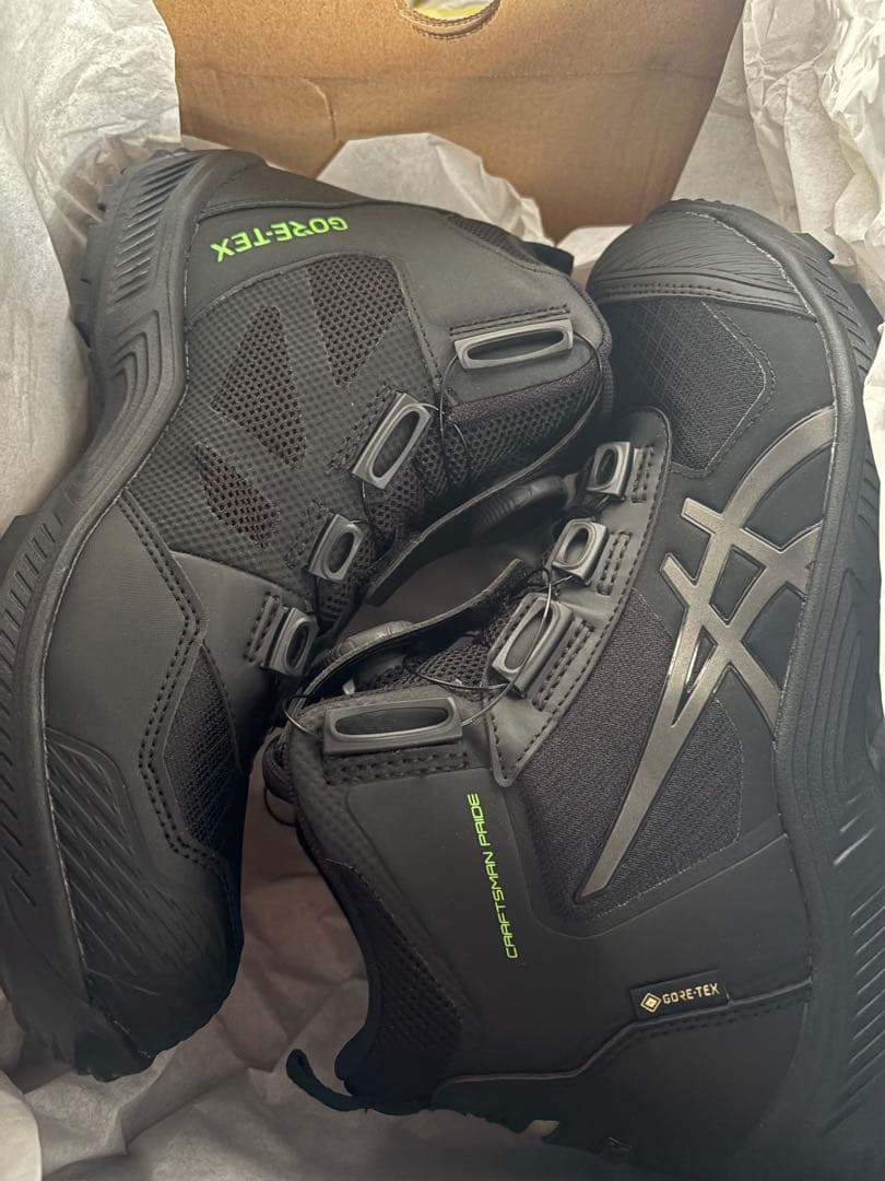 ASICS ウィンジョブ BOA CP604 ブラックxガンメタル 24.5cm