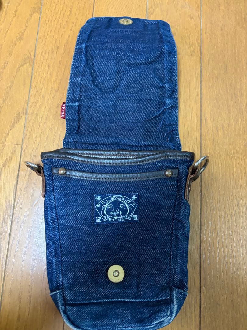 EVISU／デニム×レザー／ミニショルダー／バッグ／希少 - メルカリ