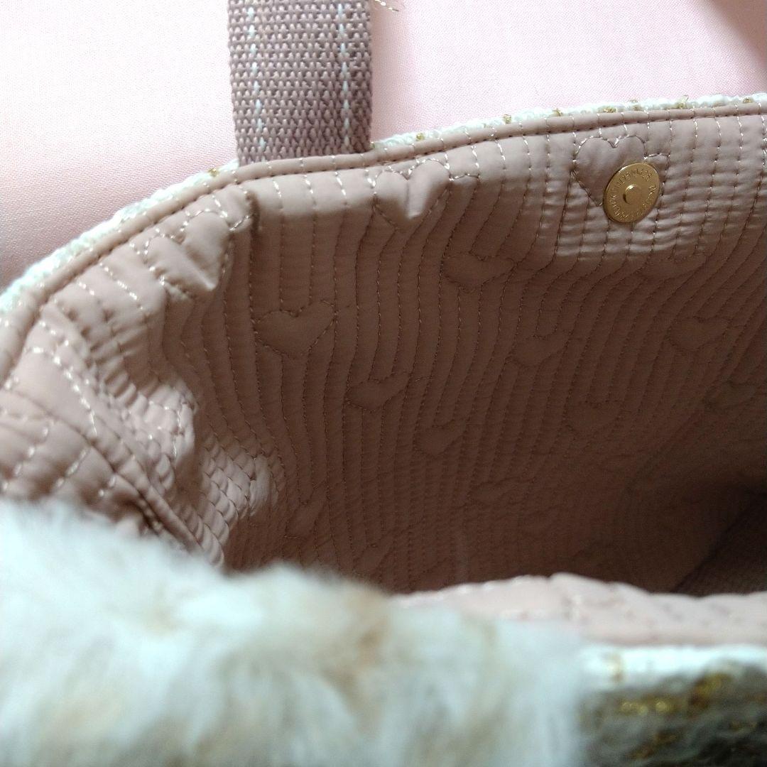 ゆ*ら様 コヤンイサムチョン☆横長トートバッグ ユキヒョウファー