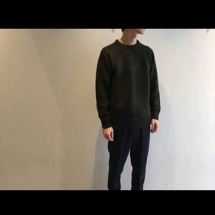 9*様 Comoli ハンドクルーネックニット ネイビー サイズ2 - メルカリ