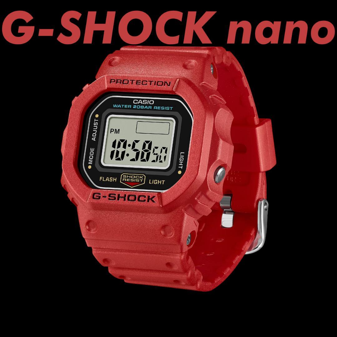 CASIO G-SHOCK nano DWN-5600-4JR レッド 新品 - メルカリ