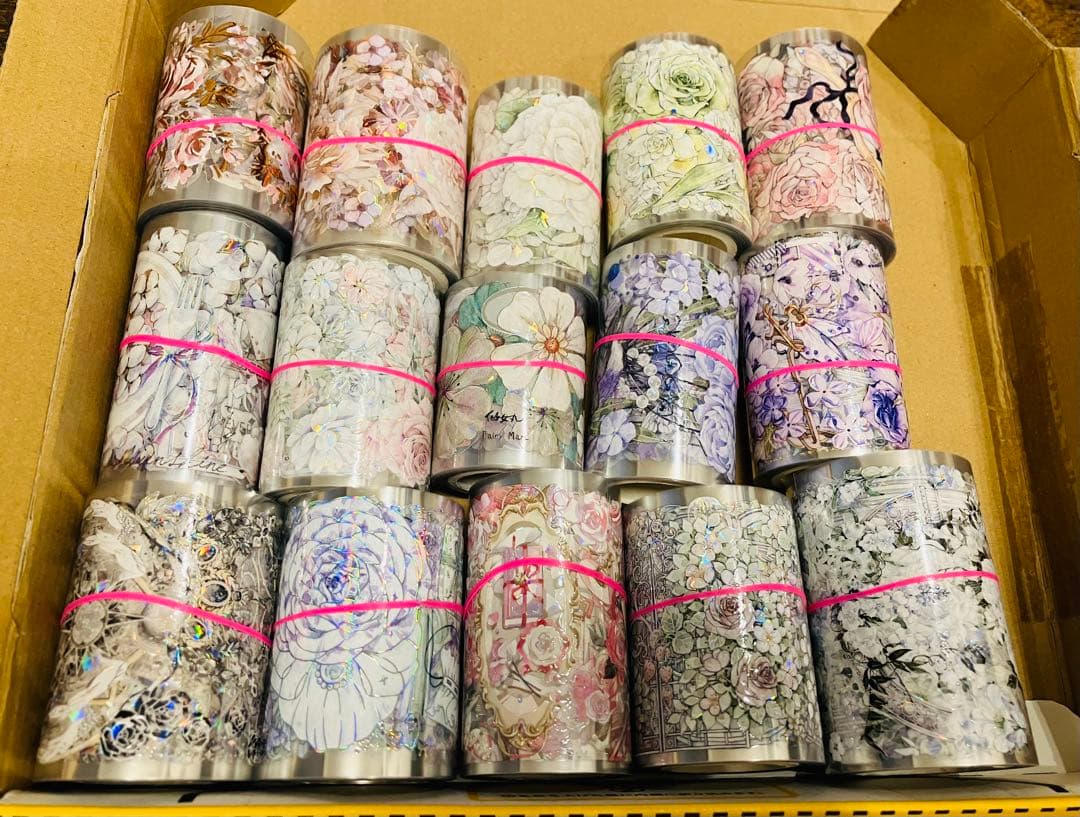 ①海外マステ　キラキラ系　まとめ売り　合計59.5m 海外マステ新作＆再入荷品UPしました(*´ω｀*)│沼のオアシス