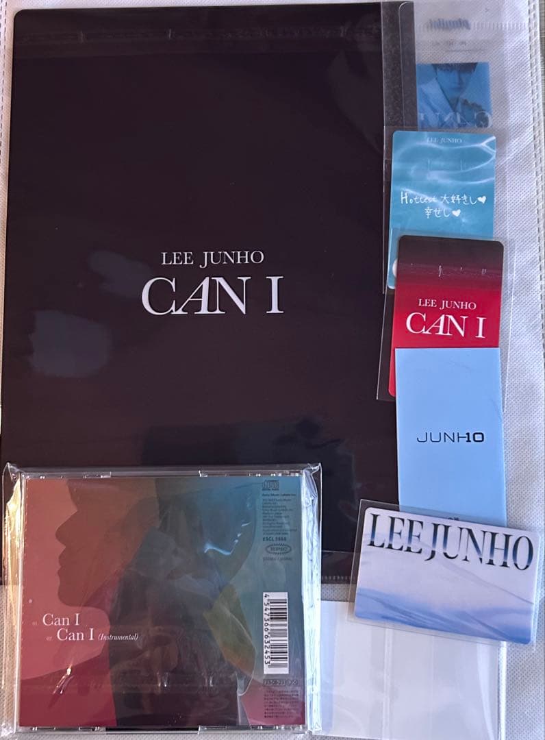 2PM.ジュノ、CD未使用CAN I+特典セットカード、シール、ファイル