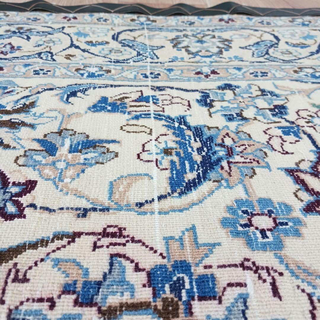 おはな様専用Y2602 ペルシャ絨毯 イラン ナイン産 ウール 手織り絨毯