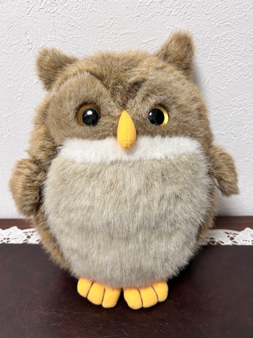 レトロ フクロウ ぬいぐるみ アルファ ALFA 鳴く - メルカリ