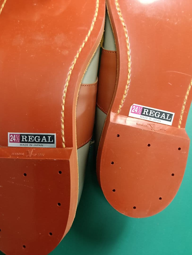 REGAL ローファー 24.5cm グレー・ブラウン