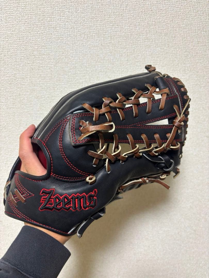 《超良型》Zeems ハイレベルオーダー 軟式外野手用グローブ　三親方シリーズ
