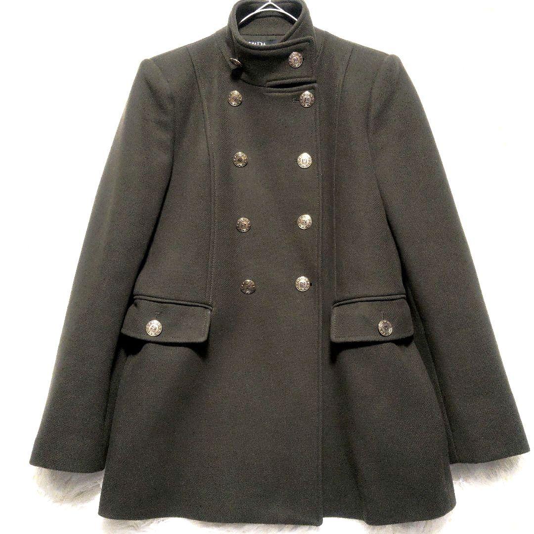 ZARA ザラ MANTECO マンテコ ナポレオンコート ダブル 金ボタン M