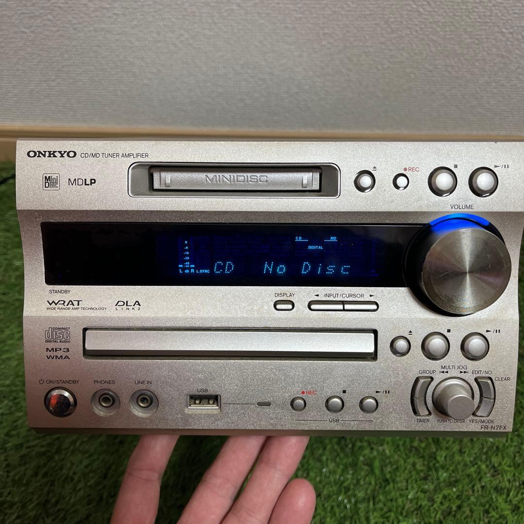ONKYO CD MDLP ミニコンポ Amazon | ONKYO オンキヨー(オンキョー) FR-N7X CD/MDチューナーアンプ