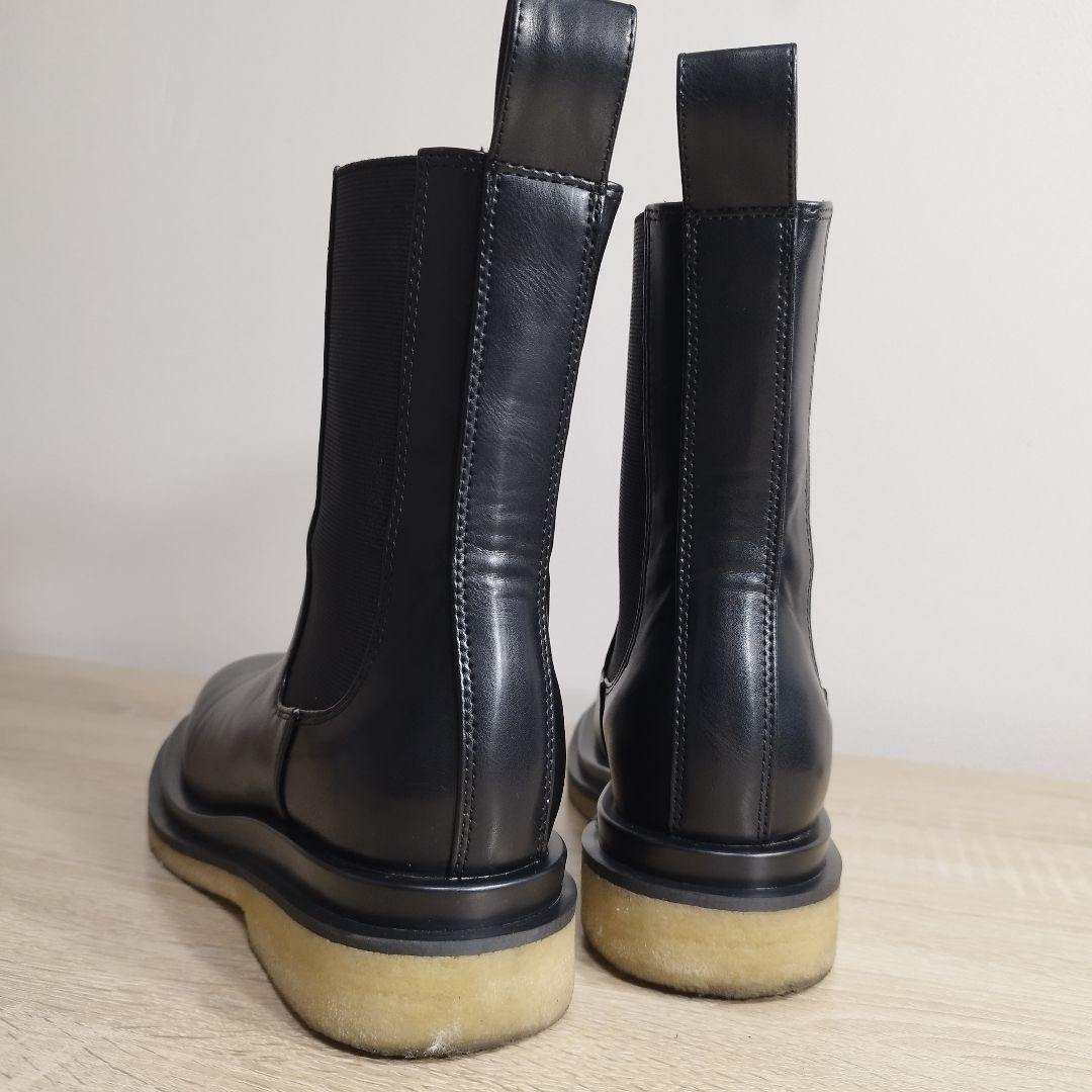 美品 TODAYFUL 厚底サイドゴアブーツ ブラック レザー 24.5cm