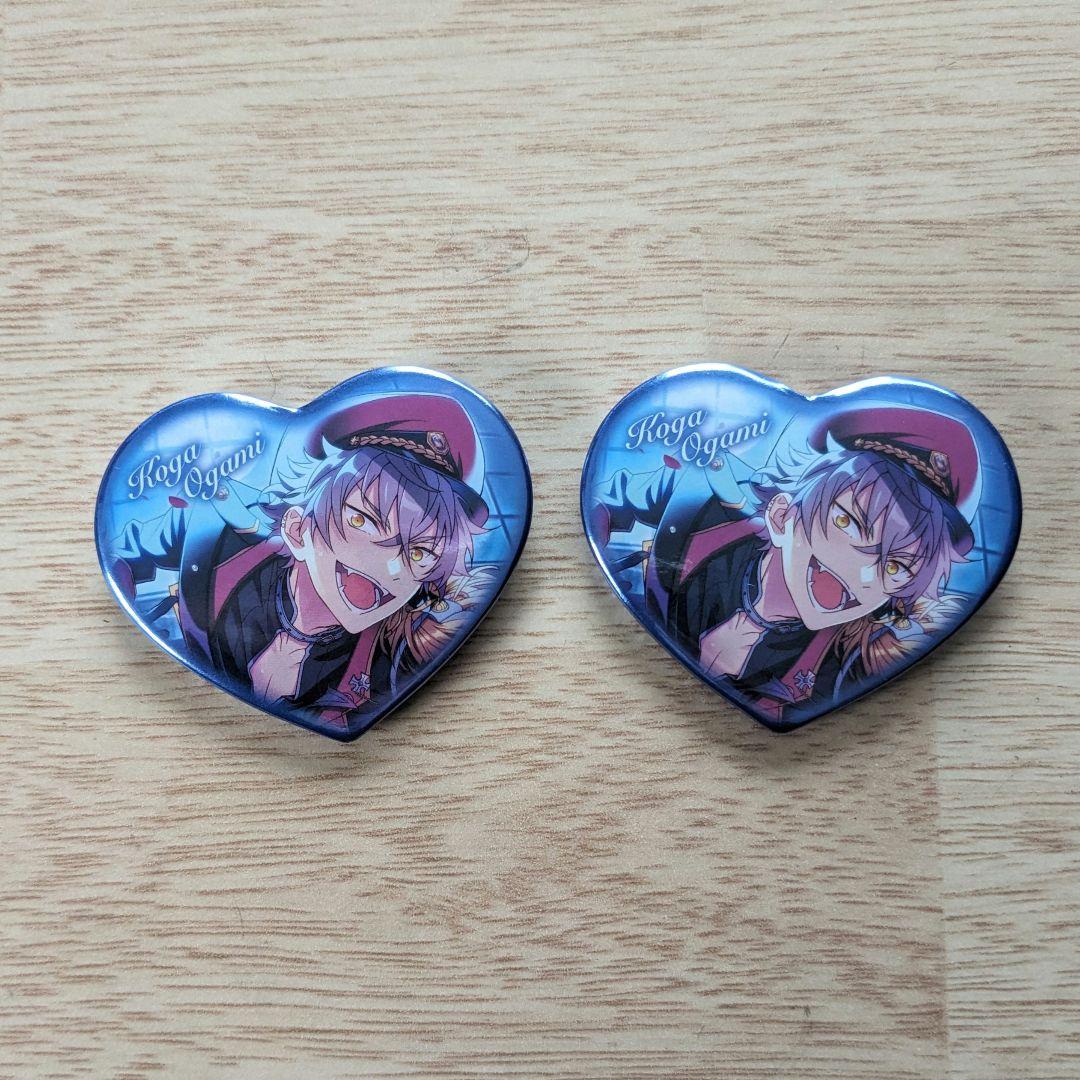 あんさんぶるスターズ あんスタ 大神晃牙 ハート缶バッジ - メルカリ