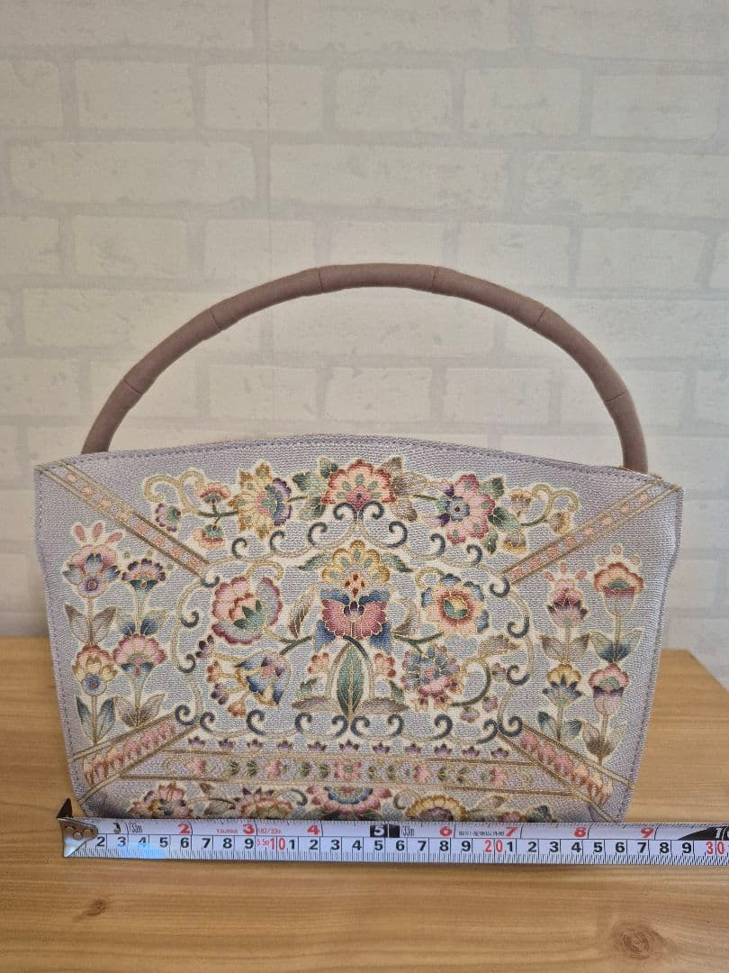 岡重 OKAJIMA ハンドバッグ 和バック ブランドバッグ 着物 岡重 OKAJIMA ハンドバッグ 大きめサイズ トートバッグ ファスナー