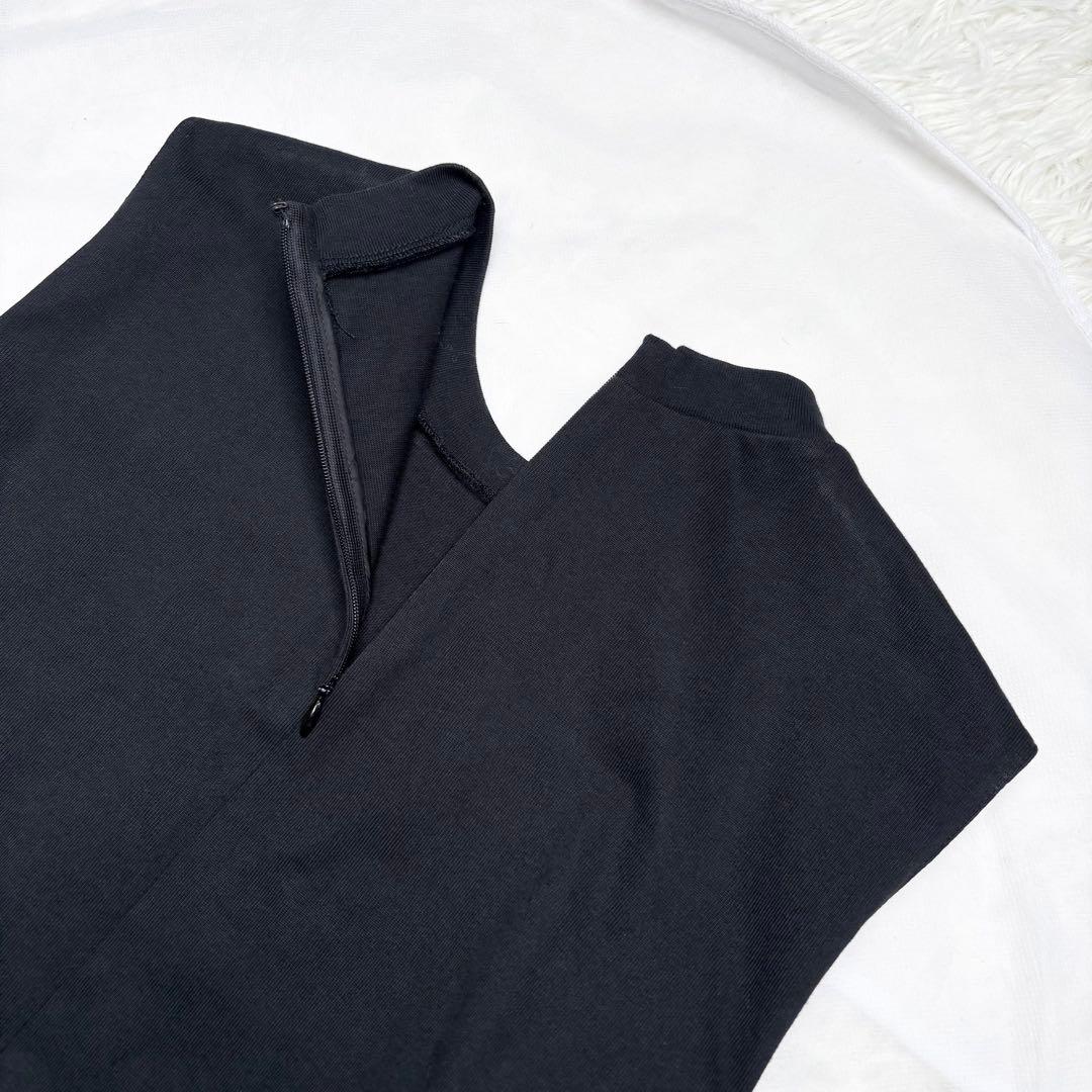 プラダ 2021 コットン リナイロン 切替ワンピース トライアングルロゴ 40