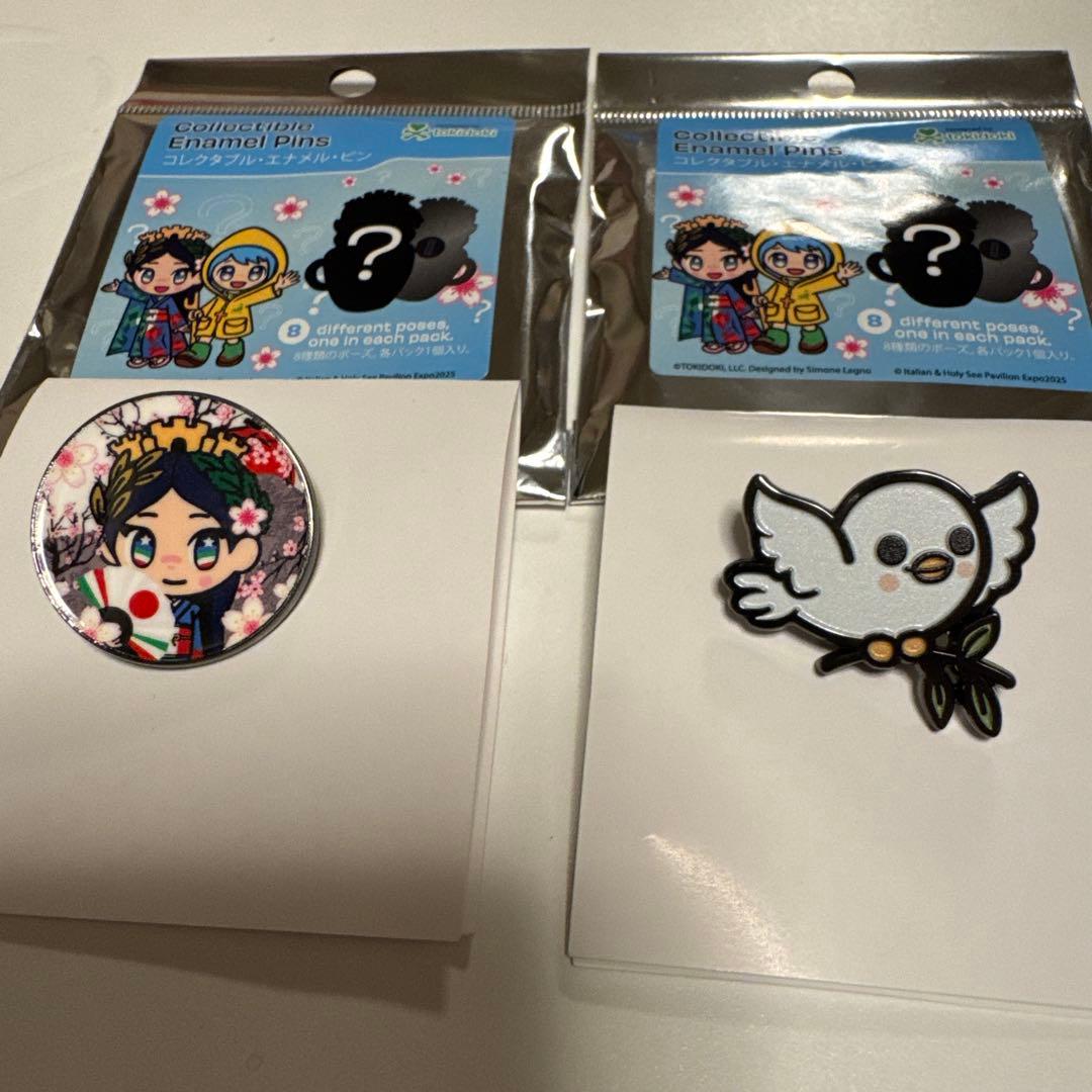 大阪関西万博 / イタリア館 / ピンバッジ / 2個セット/ tokidoki