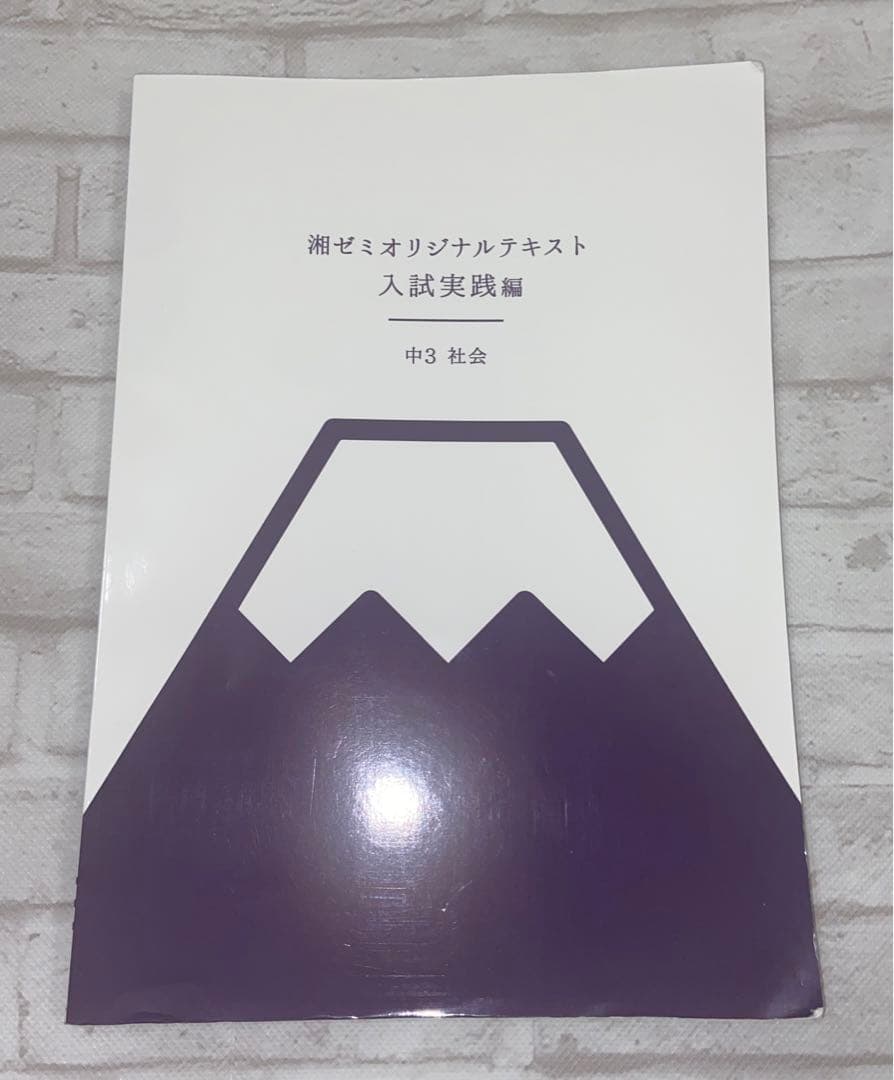 湘南ゼミナール 入試対策 公立高校 オリジナルテキスト 中3 社会