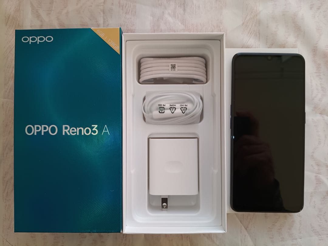 OPPO Reno3 A 本体 充電器付き OPPO Reno3 A 20W PD急速充電器 + 急速ケーブル セット : TASUKARU