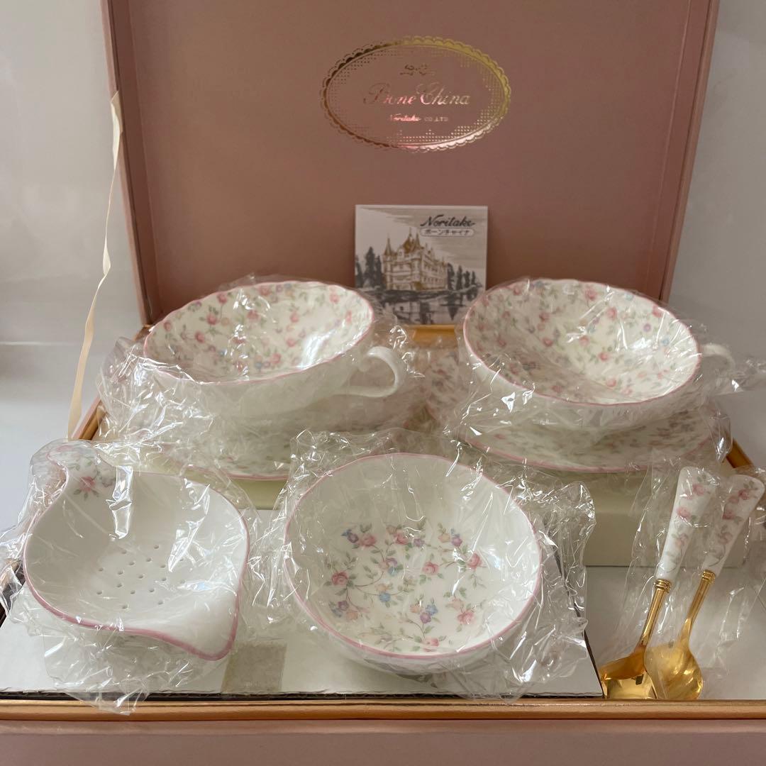未使用品】ノリタケ キューティーローズ ティーセット - メルカリ