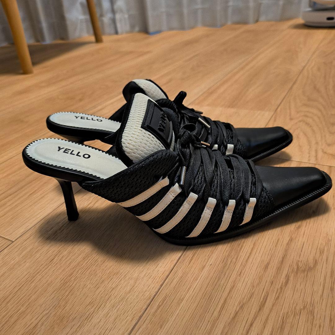 YELLO スニーカーミュール サイズL オンライン完売】YELLO スニーカーミュール Lサイズ yello ミュール