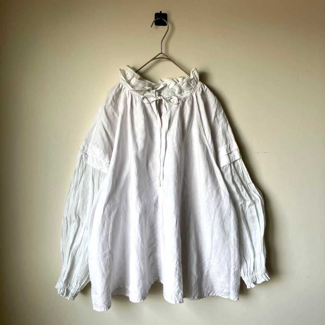 2025 ネストローブ リネンラミーフリル2wayブラウス fofofofa - メルカリ
