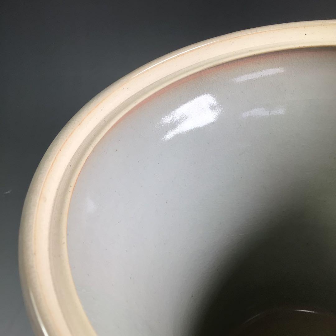 P804 水指 『平安 開山造』『礼賓手三嶋』『末広水指』 共箱