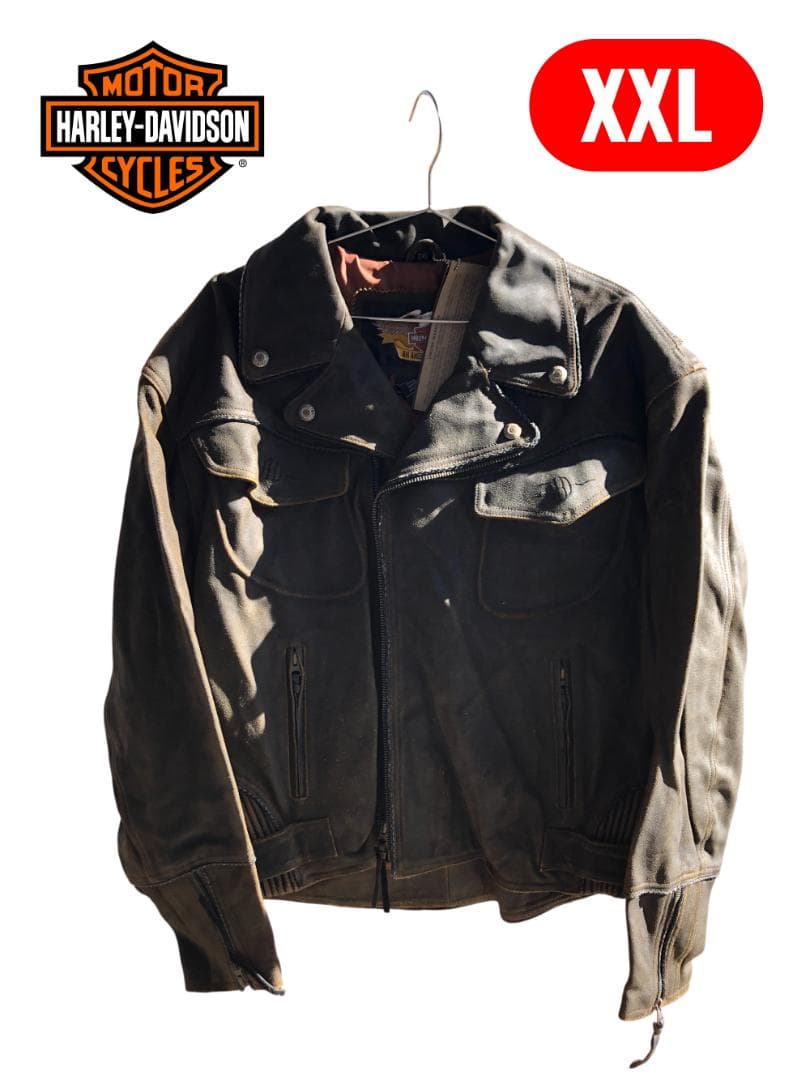 新品 Harley-Davidson レザーダブルライダースジャケット XXL - メルカリ