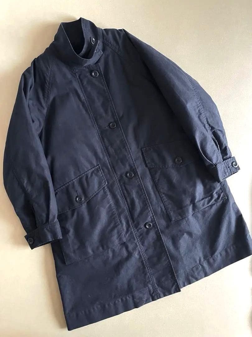 MHL.UNEVEN COTTON CANVAS ステンカラーコート MHL.（エムエイチエル） 【定価6.8万】マーガレットハウエル *UNEVEN