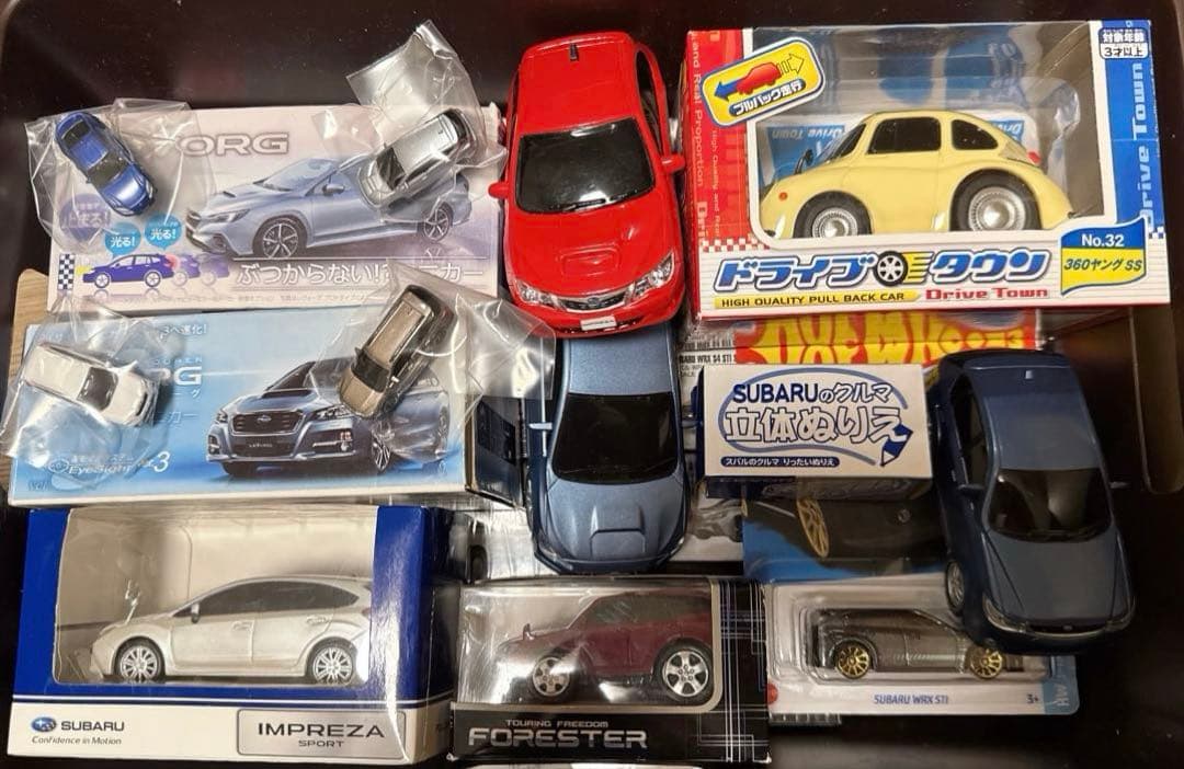 SUBARU トミカ ミニカー セット ミニカーショップ ケンボックス トミカ 赤箱☆76☆スバルWRX S4 STI