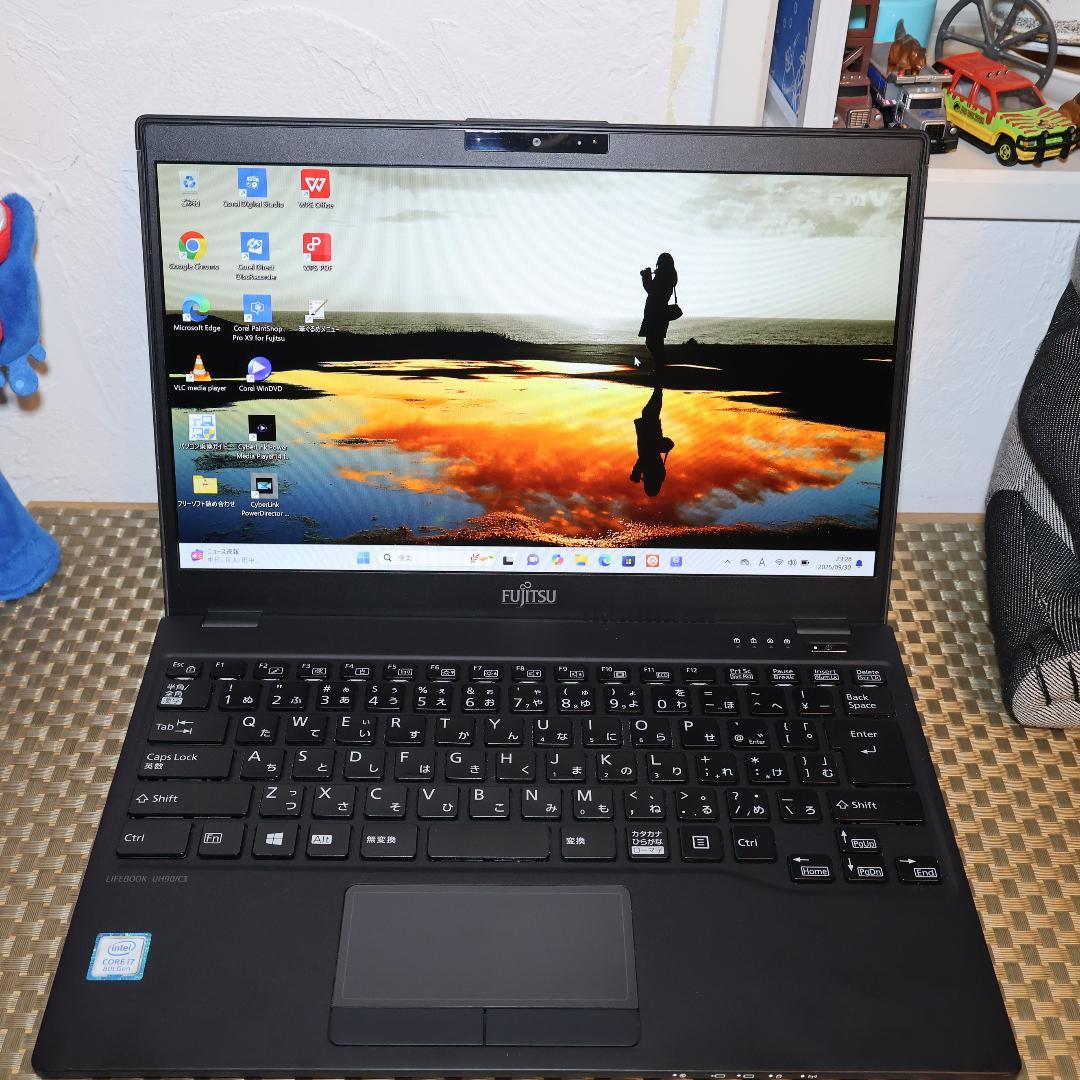 小型！Win11公式対応8世代i7/新品SSD512/メ8/無線/カメラ/FHD デスクトップパソコン FUJITSU D588 Win11 Microsoft Office2021 第8