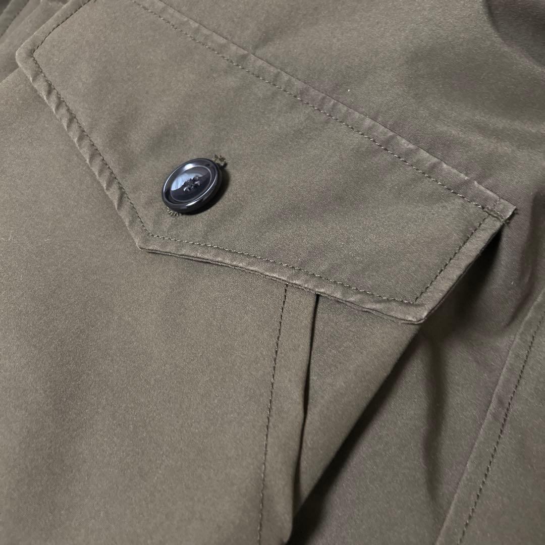 DANTON フーデットダウンジャケット ファー付き カーキ 40 - メルカリ