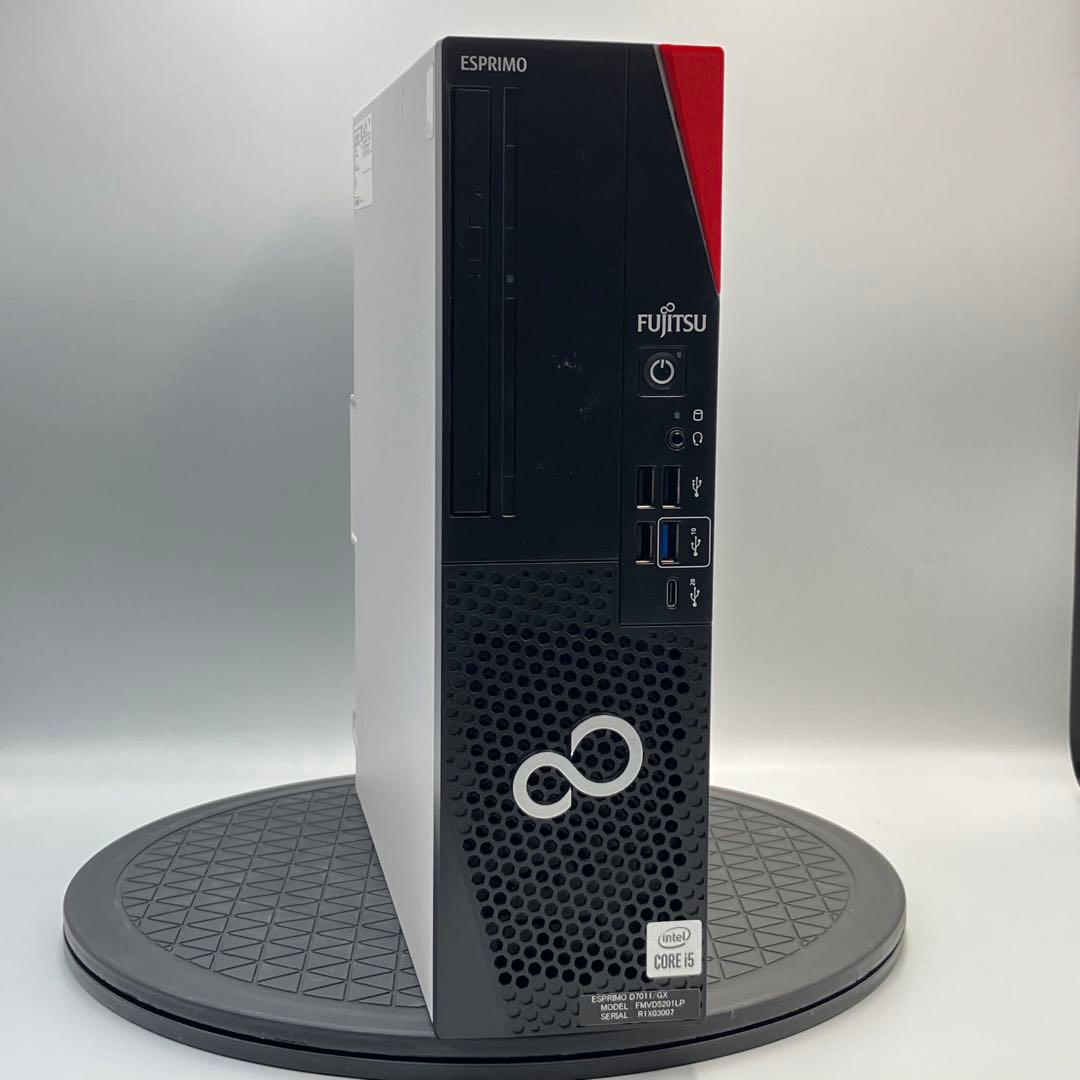 298 富士通 ESPRIMO D7011/GX i5-10505 win11 FUJITSU ESPRIMO D7011/GX (Core i5-10505/8GB/SSD・256GB/DVD