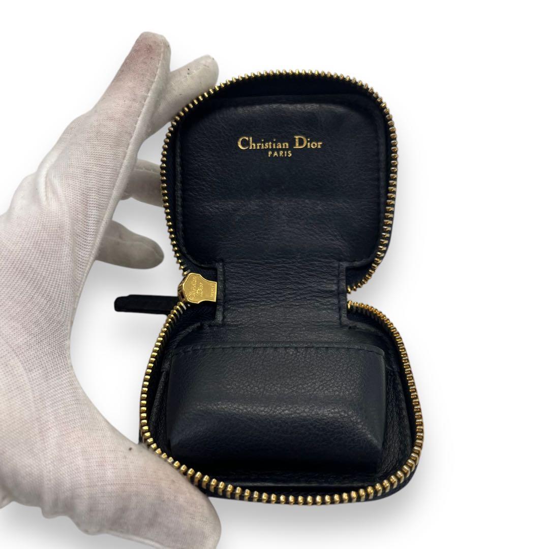 美品クリスチャンディオール AirPodsケース キーホルダー 総柄