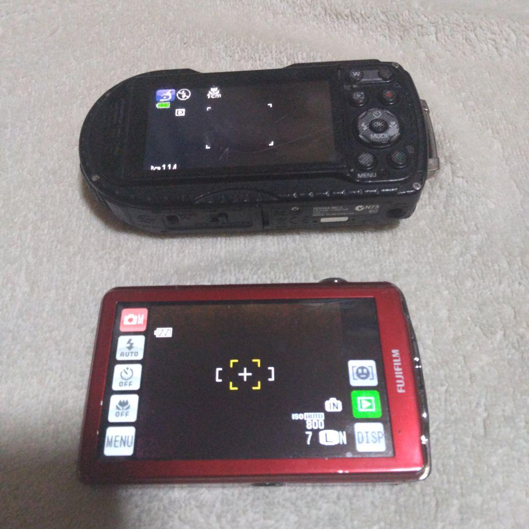 ⭕️ばら売り可♥️動作品2台☆富士フイルムz700exr赤☆ペンタックス