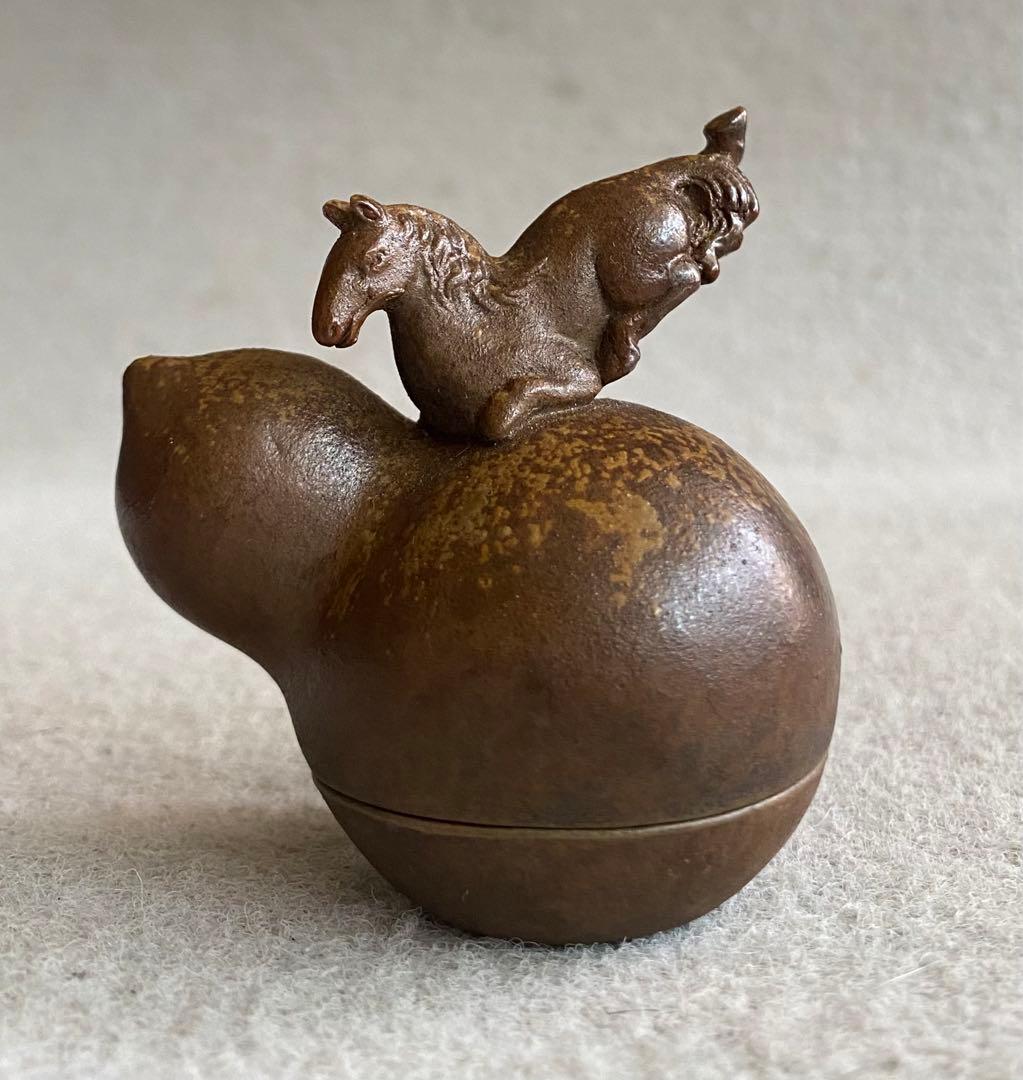 K.F様専用！備前焼・木村陶峰／瓢箪から駒 瓢箪・馬の香合 - メルカリ