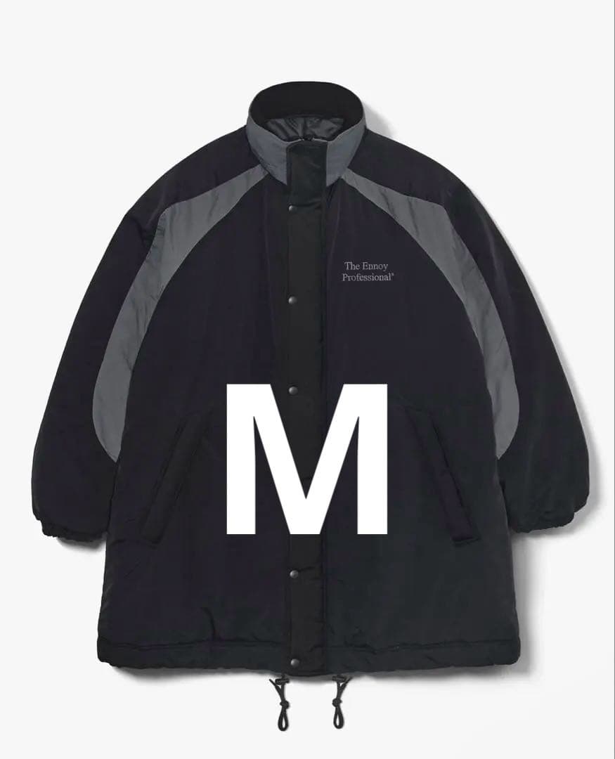MサイズENNOY エンノイ パディッドナイロンベンチコート - メルカリ