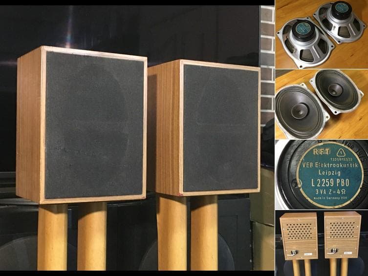 RFTビンテージL2259PBOシステム 「ハーモニー」 PHST2.0付 ペア 東独RFT ビンテージL2259採用システム ハーモニー ペア 強力な低音再生