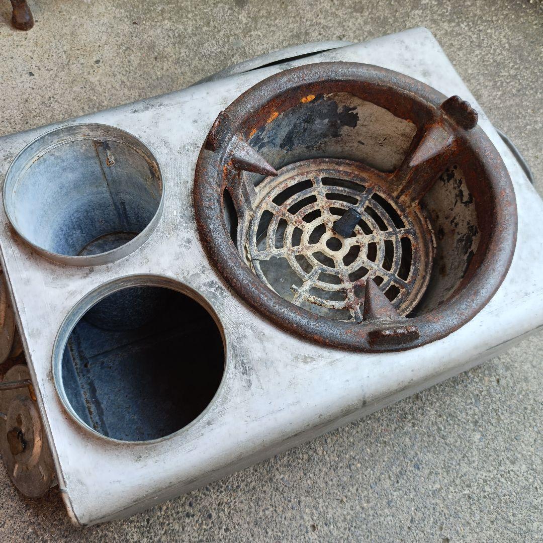 当時物 貴重】 特許 キネンコンロ 持ち手付 状態良 酒燗器