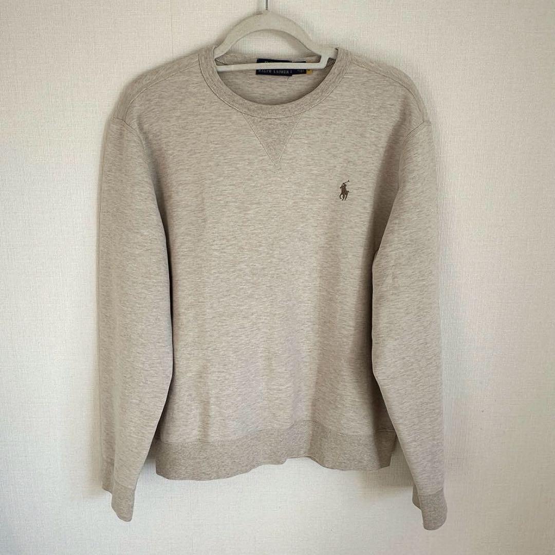 ポロラルフローレン スウェット トレーナー ベージュ Mサイズ POLO RALPH LAUREN - POLO ラルフローレン トレーナー スウェット