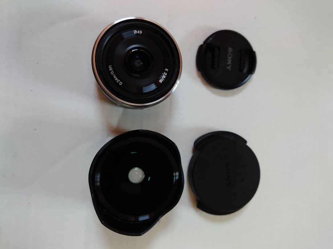 SONY レンズ フィシュアイVCL-ECF2/単焦点SEL16F28 Amazon.co.jp: SONY 単焦点レンズ E 16mm F2.8 ソニー Eマウント用 APS