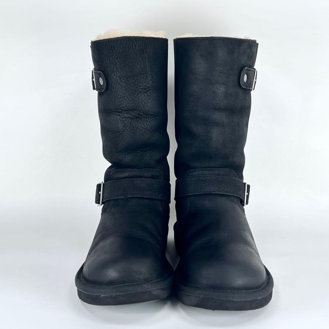 レアほぼ新品】UGG ケンジントン プレート エンジニアブーツ 黒 22.0