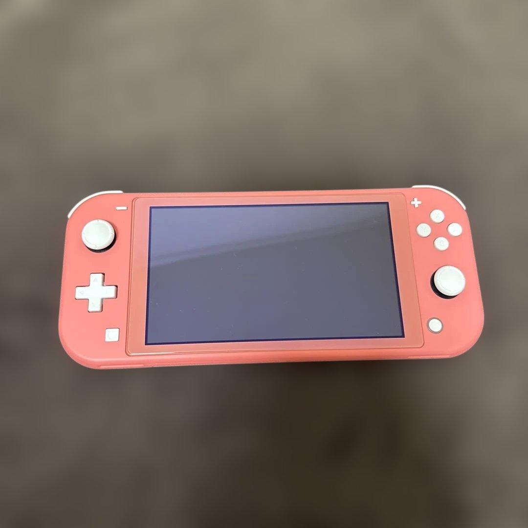 Switch lite コーラル 本体＋箱＋ACアダプター＋セーフティーガイド