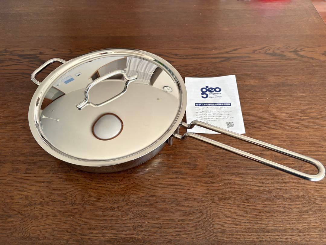 ステンレス製 蓋付きフライパン ジオプロダクト ステンレスのフライパン - 宮崎製作所公式ウェブサイト