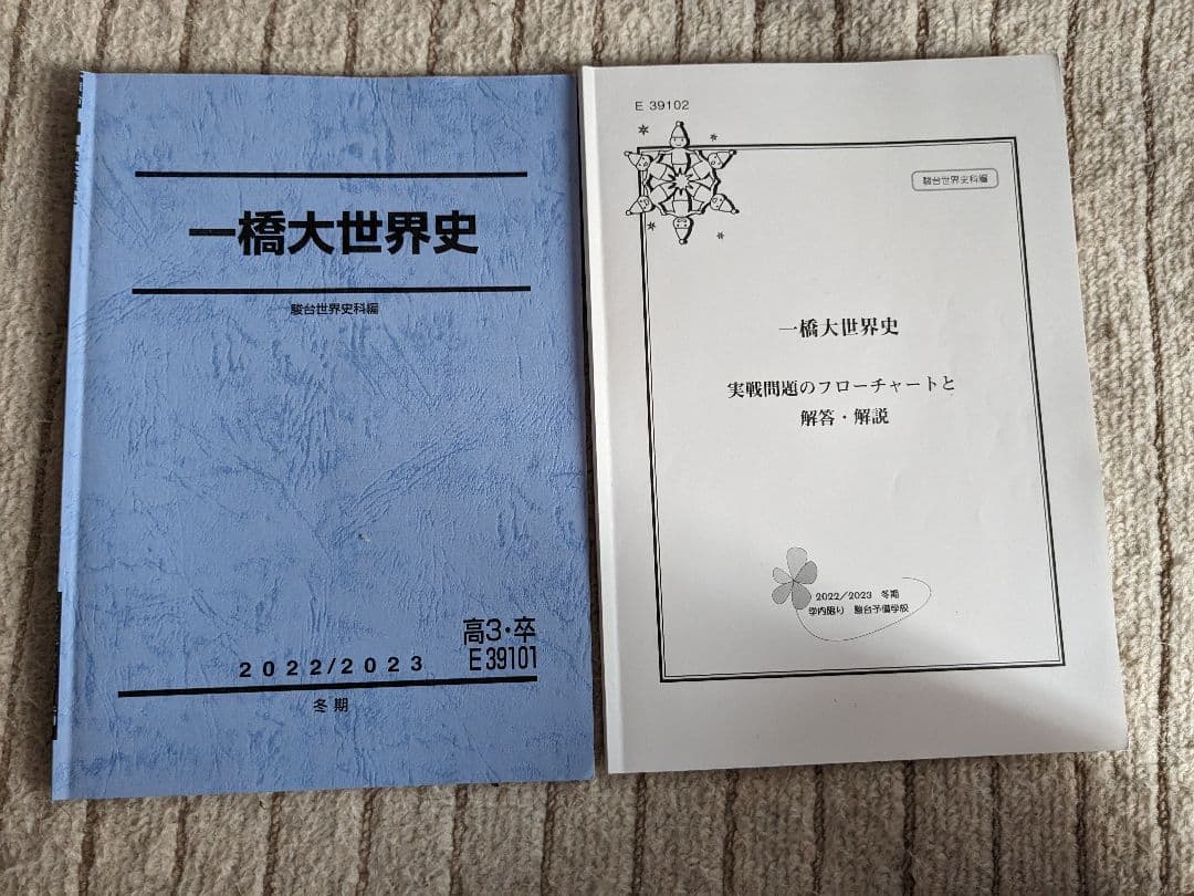 一橋大世界史 駿台 冬期講習 テキスト - メルカリ