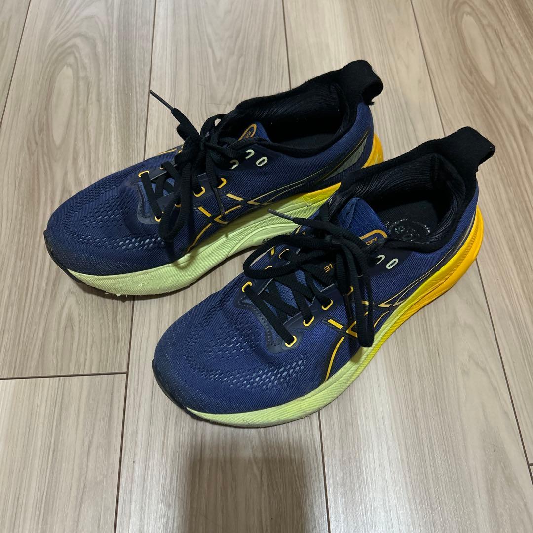 ASICS GEL KAYANO ネイビー/イエロー 26.0センチ - メルカリ
